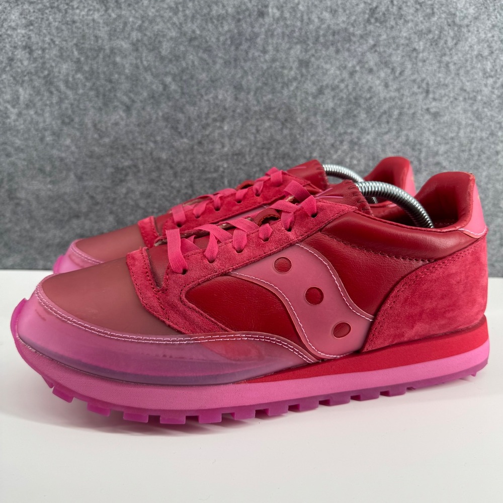 Saucony Homme Wrk Jazz 81 Sneakers Mens 10 Red Pink S70605-1 Collaboration